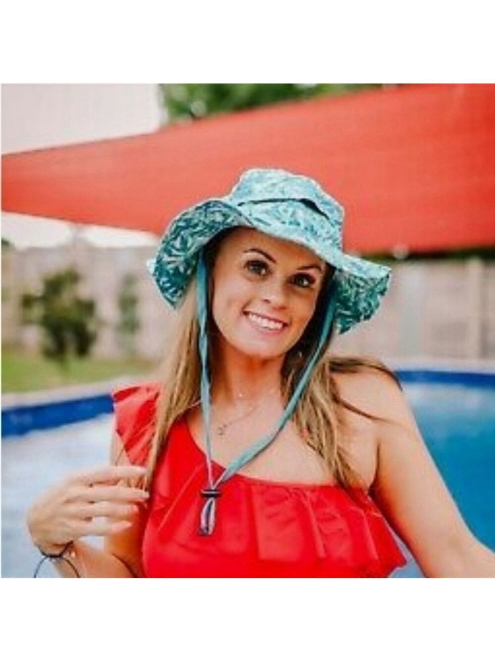 BANANA Boat | Unisex Sun Hat Blue Palms OS - Picture 14 of 16
